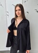 Сорочка жіноча Oversize подовжена ззаду Millet Moda Чорна 18165 XL (укр 50) - зображення 4