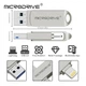 Флешка металлическая 2в1 256 ГБ USB-Lightning для Apple iPhone, iPad, iPod, компьютера Microdrive 256GB OTG - изображение 2