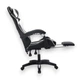 Ігрове крісло Master KO24B Black/White з анатомічною спинкою та регулюванням нахилу, чорно-біле - зображення 6