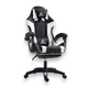 Ігрове крісло Master KO24B Black/White з анатомічною спинкою та регулюванням нахилу, чорно-біле - зображення 7