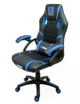 Геймерське крісло SERIES EX Light blue, м, чорно-блакитне з функцією розгойдування та подушками - зображення 2