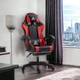 Ергономічне ігрове крісло Master KO24CZE Black/Red з екошкіри з подвійними подушками та регулюванням нахилу, чорно-червоне - зображення 3