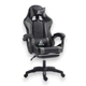 Комп'ютерне крісло GAMER KO24SZ Ч24SZ Чорно-сіре з регулюванням нахилу спинки, з екошкіри - зображення 2