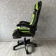 Компьютерное кресло GAMER KO24ZIEL Черно-зеленое, для работы, учебы и игр из экокожи - изображение 5