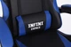 Ігрове крісло INFINI ESPACE Dynamic Black-Blue з підставкою для ніг, Чорно-синє з екошкіри - зображення 7