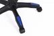 Ігрове крісло INFINI ESPACE Dynamic Black-Blue з підставкою для ніг, Чорно-синє з екошкіри - зображення 11
