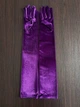 Оксамитові довгі рукавички honey fashion accessories xs/s/m фіолетові (30к005) - изображение 4