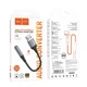 Перехідник Hoco LS36 Fresh external sound card USB to 3.5 забезпечується сучасним DAC чіпом, кабель 12см Black - зображення 1
