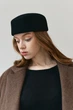 Женская шляпа таблетка из шерсти MINIMAL черная - изображение 4