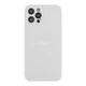 Чохол-накладка скляний матовий із захистом камери Matte AG-Glass для iPhone 12 Pro Pearly White - зображення 1