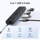 USB-хаб UGREEN 4-Port USB 3.0 Hub 1m - зображення 3