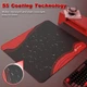 Игровая поверхность Attack Shark CM02 Black/Red Contour, большой формат 450×400 мм, ткань/резиновая основа, 4 мм - изображение 4