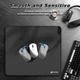 Ігрова поверхня Attack Shark CM02 Black, великий формат 450×400 мм, тканина/гумова основа, 4 мм - зображення 3