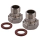 Комплект штуцерів 3/4″х1/2″ВЗ нікельований NU433B OPTIMUM - изображение 2