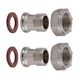 Комплект штуцерів 3/4″х1/2″ВЗ нікельований NU433B OPTIMUM - изображение 3
