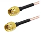 Пигтейл переходник SMA male – SMA male (20 см) для антенн, Wi-Fi, 4G, GPS - изображение 1