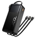 Зовнішній акумулятор повербанк power bank УМБ Hoco J156B 30000mAh |1USB/1Type-C, 22.5W/3A, PD/QC| зі вбудованими кабелями USB-A / USB-C / Micro-USB / Lightning - зображення 10