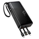 Зовнішній акумулятор повербанк power bank УМБ Hoco J156A 20000mAh |1USB/1Type-C, 22.5W/3A, PD/QC| зі вбудованими кабелями USB-A / USB-C / Micro-USB / Lightning - зображення 12