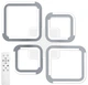Люстра светодиодная потолочная Luminaria Selena 75W 5S 660x470 White 220V IP20 с пультом ДУ (6951712315910) - изображение 1