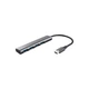 Концентратор Halyx Type-C до 4-Port USB-A 3.2 Grey Trust - зображення 1