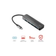 Концентратор Halyx Type-C до 4-Port USB-A 3.2 Grey Trust - зображення 8