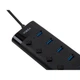Концентратор Vinga USB3.0 to 7*USB3.0 1m cable with Switch and Power Adapter - зображення 5