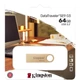 USB флеш накопичувач Kingston 64GB DataTraveler SE9 G3 Gold USB 3.2 - зображення 6