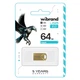 USB флеш накопитель Wibrand 64GB Hawk Gold USB 2.0 - изображение 2