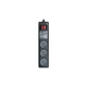 Сетевой удлинитель REAL-EL RS-3 USB CHARGE 1.8m, black - изображение 1
