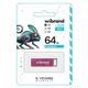 USB флеш накопитель Wibrand 64GB Chameleon Pink USB 2.0 - изображение 2