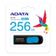 USB флеш накопитель ADATA 256GB UV128 Black/Blue USB 3.2 - изображение 4