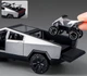 Модель Tesla Cybertruck з квадроциклом Cyberquad 1:36 Сріблястий (0641) - зображення 2