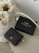 Гаманець жіночий Coach коричневий міні - зображення 1