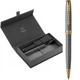 Ручка кулькова Parker SONNET 17 Cisele Silver GT BP + шкіряний чохол + подар. уп. (88 232b24) - зображення 1