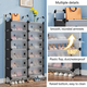 Полиця органайзер стелаж для взуття на 6 полиць дворядна Storage Shoe Rack WFB26207 - зображення 9