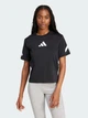 Футболка хлопковая женская Adidas W Z.N.E. Tee JJ4778 S Black/White (4067887577083) - изображение 1