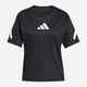 Футболка хлопковая женская Adidas W Z.N.E. Tee JJ4778 S Black/White (4067887577083) - изображение 10