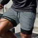 Мужские спортивные шорты с тайтсами OutlendShorts, размер S-M, серые - изображение 2
