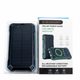 Мощный Power Bank 50000 mAh с солнечной батареей, беспроводной зарядкой Qi и 4 встроенными кабелями 22.5W - изображение 4