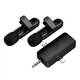 Мікрофон HOCO Fair dual-mic wireless microphone L20C (iP/Type-C/3.5) |ENC, 2.4G| Black - зображення 4