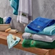 Набор 6 махровых полотенец Lacoste для ванной 138х76 см х 2 шт +76х40 см х 2 шт + 33х33 см х 2 шт Heritage Anti-Microbial Supima Cotton Зеленый (1159854072) - изображение 8