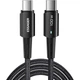 Кабель ESSAGER Sunset USB-C to USB-C PD 100W 5A 3m Black (EXCTT1-CGC01) - изображение 1