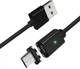 Кабель ESSAGER Magic Power Magnetic USB 2.0 to Micro-USB 3A 1m Black (EXCCXM-ML01) - изображение 1