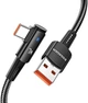 Кабель ESSAGER Sunset Bend USB 2.0 to USB-C 90˚ 100W 7A 2m Black (EXCWT7A-CGA01-P) - изображение 1