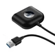 USB-хаб Baseus Square Round USB to USB 3.2 Gen1 + 3xUSB 2.0 1m Black (CAHUB-AY01) - изображение 4