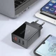 Зарядное устройство ESSAGER Fangbo 3xUSB (QC3.0 + Dual 2.4A) 30W GaN Black (ECTQC3-FBB01) - изображение 4