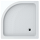 Піддон мілкий кутовий Swan Rico 90×90 см, білий, акриловий - изображение 3