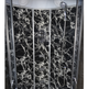 Душовий бокс TKF TKF100/1 100×100×215 см, кутовий, хромовий профіль, тоноване скло, задня стінка Чорна Павутина, низький піддон - изображение 3