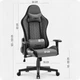Кресло геймерское тканевое Cabro C508 серое — до 150 кг. - изображение 9