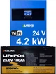 Комплект гібридний сонячний тихий інвертор 4,2 KW ANENJI 24 V/220 V MPPT + Wi Fi + LiFePo4 24V 100aH 2560Wh акумулятор з BMS - зображення 1